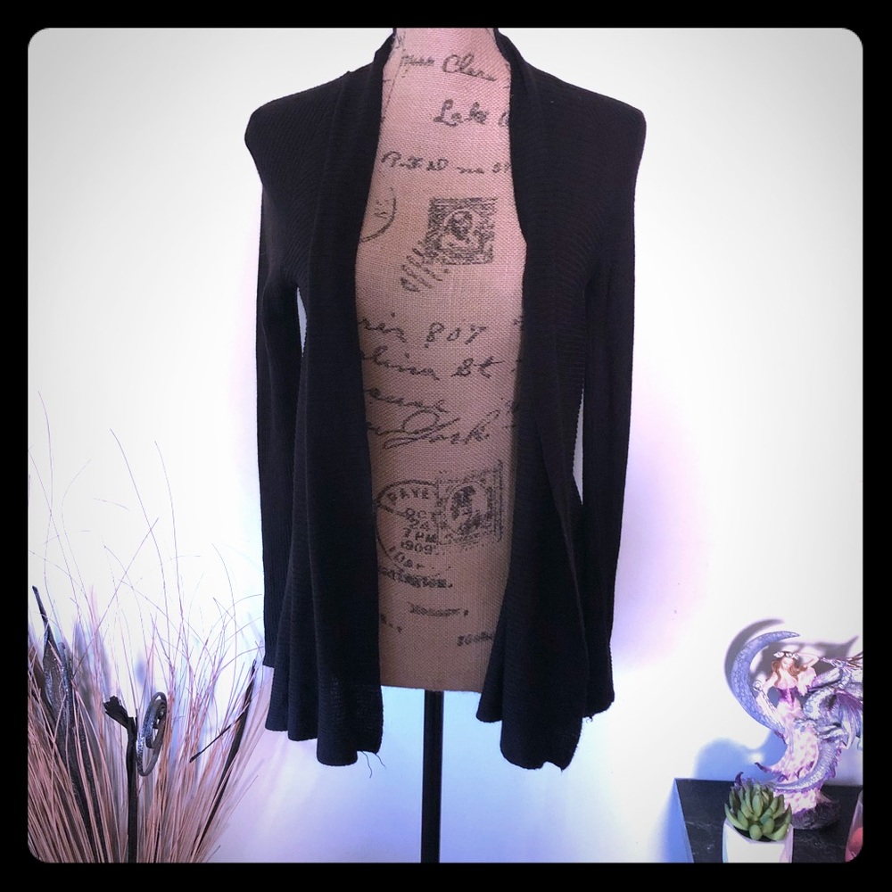 Black cardigan top